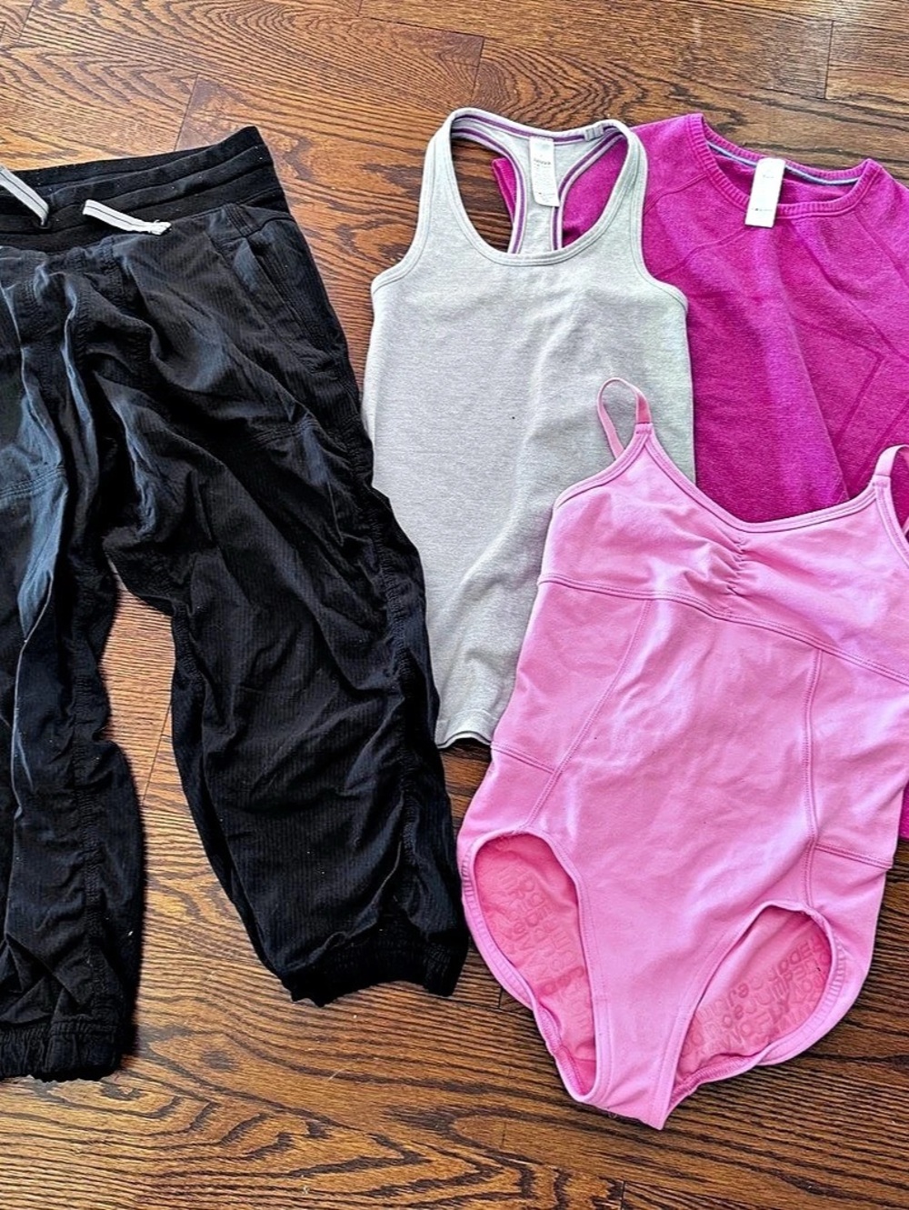 ivivva kids lot  Activewear Set Pink Black Size 7/8/10/14